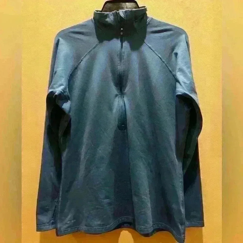 Nike Pro Dri Fit Ladies XL Bluish Gray Color EUC FALL Winter Active Running Spor